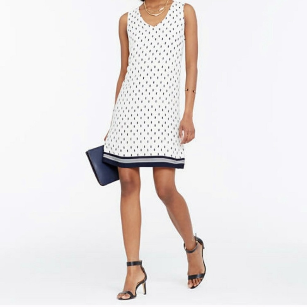 Ann Taylor Brushed Dash Shift Dress